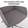 Okak Modern 360 Revolving Velvet Home Office Desk Chair,Adjustable Swivel Task Chair for Office,Study,Vanity Room - 4 of 4