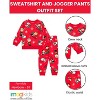 PEANUTS Christmas Baby Fleece Sweatshirt and Jogger Pants Outfit Set Newborn to Infant - 3 of 4