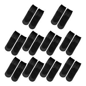 Unique Bargains Women's Nylon Anti-Slip No Show Lace Socks 10 Pairs - 1 of 4