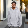 Dalix Ghost Embroidery Relaxed Hoodie Soft Fleece Sweatshirt Drawcord Fit Lounge Mens - 3 of 4