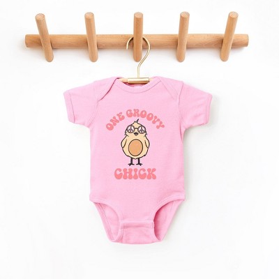 The Juniper Shop One Groovy Chick Baby Bodysuit