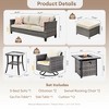 XIZZI Modular Outdoor Swivel Sectional Sofa Set, UV-Resistant Modular Lounge Set w/ Swivel Chairs, Side Table & Optional 3-Seat Sofa, Ottoman, Firepit - 2 of 4