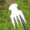 Itopfox Stainless Steel Manual Weeding Tool, 4-Tooth Garden Weed Puller for Plants, Yards, Farms, Easily Remove Dandelions, Burdock & Invasive Weeds - 3 of 4