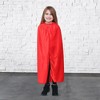 Skeleteen Red Velvet Hooded Cape - Kids Long Velour Vampire and Superhero Halloween Costume Cloak with Hood - 3 of 4