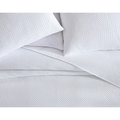 Kate Aurora Basic Bedding Euro Chic 3 Piece Quilt & Pillow Shams Set , White - Queen — фото 5