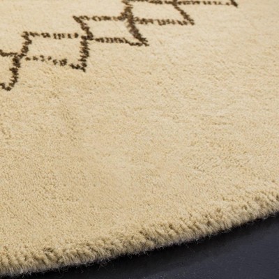 Sonja Beige Multicolor Hand-Knotted Wool Area Rug 5' x 8'