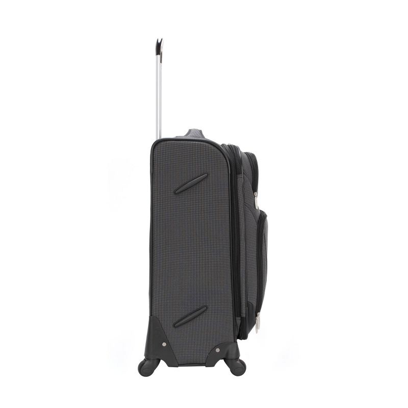 Skyline Softside Medium Checked Spinner Suitcase - Gray, 6 of 11
