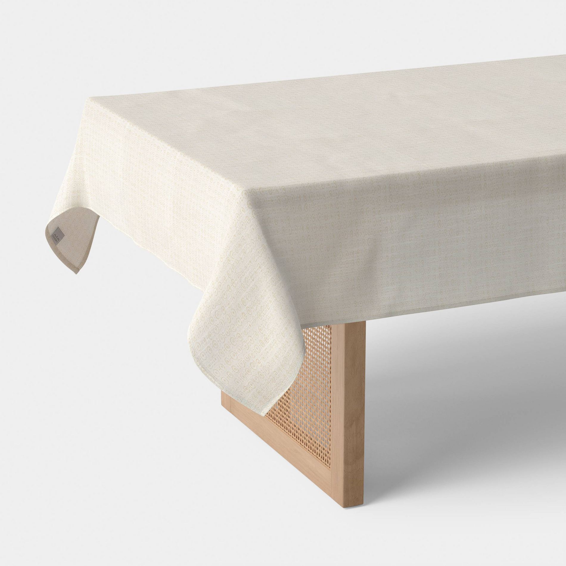 120"x60" Neutral Tablecloth - Threshold™