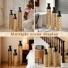 AZL1 Life Concept Decorative Vase 3 Piece Metal Geometric Cylinder Embossed Pattern for Gift Wedding Home Floral Display, Black, 20.97"*8.03"*36.54" - 4 of 4