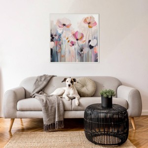 Amanti Art 30"x30" Spring Fling Flowers IV by Irena Orlov Framed Canvas Wall Art Print - 1 of 4