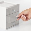 mDesign Plastic Makeup Storage Organizer Cube, 3 Drawers - image 3 of 4
