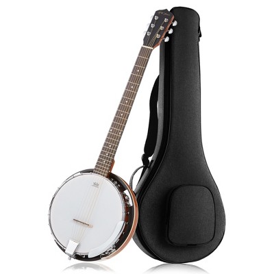 Jameson Guitars Left-Handed 6-String Banjo with 24 Brackets and Closed Solid Back