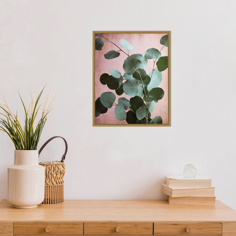 16&#34; x 20&#34; Sage Eucalyptus No.1 by Lupen Grainne Framed Canvas Wall Art - Amanti Art, 5 of 10