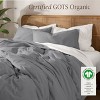 Organic Cotton Jersey Duvet Cover & Pillowcase Set by Bare Home - 2 of 4