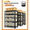Vynxaria Black 5-Tier Utility Storage Shelves - Adjustable Display Rack for Home and Office - 2 of 4