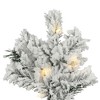 Vickerman Flocked Alaskan Artificial Christmas Tree - 2 of 4