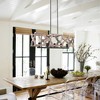 Bella Depot 5-Light Wood Ceiling Light Adjustable Pendant Light Farmhouse Chandelier - 4 of 4