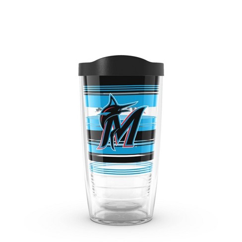 MLB Miami Marlins 16oz Hype Stripes Classic Tumbler - image 1 of 4