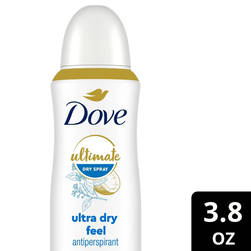 Dove Beauty Ultimate 72-Hour Ultra Dry Feel Dry Spray - Coconut &#38; Sandalwood - 3.8oz, 1 of 6