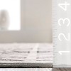 Nuloom Via Geometric Striped Pet Friendly Machine Washable Area Rug, 4' x 6', Grey - 3 of 4
