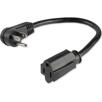 StarTech.com - Power Extension Cord - Right Angle NEMA 5-15P to NEMA 5-15R