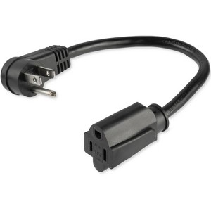 StarTech.com - Power Extension Cord - Right Angle NEMA 5-15P to NEMA 5-15R - 1 of 2