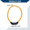 Unique Bargains Bicycle Lock Security Lock Resettable 4 Digit Combination Chain Bike Lock Orange - 4 of 4