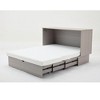 NicBex Queen Size Murphy Bed 78.25" Wooden Frame Morden Hideaway Wall Bed with Top Shelf and 1 Spacious Drawer for Apartment - 3 of 4