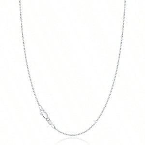 Silver Chain Necklace, 1.2mm Thin Dainty Sturdy for Women, 18 Inch Simple and Fashionable, Suitable for Daily Wear - 1 of 3