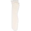 Memoi Girls Lace Trimmed Dot Mesh Knee Sock - 3 of 4