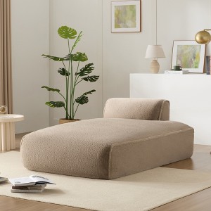 72" Plush Oversized Modular Left-Hand Facing Single Sofa Bed with Fully Compressed Design - 1 of 4