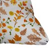 16"x16" Emanuela Carratoni Autumnal Floral Square Throw Pillow - Deny Designs: Abstract Woven Design, Indoor Use, Zippered - 2 of 4