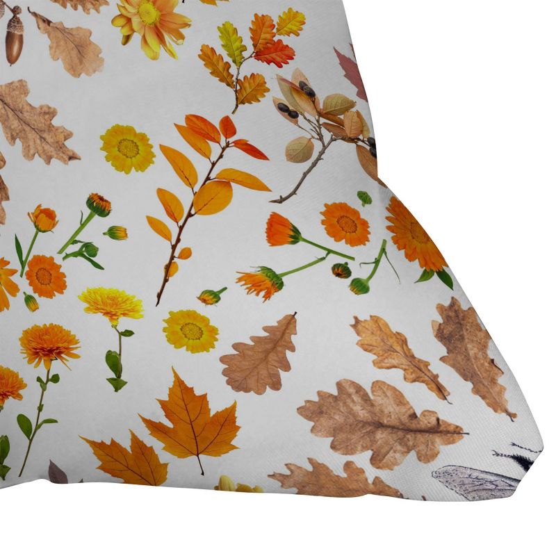16&#34;x16&#34; Emanuela Carratoni Autumnal Floral Square Throw Pillow - Deny Designs, 3 of 6