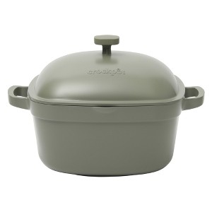 Crock-Pot Northvale Cast Aluminum Lightweight Durable 5.2 Quart Heavy Duty Dutch Oven Pot With Lid, Oven Safe, Dual Handles - 1 of 4