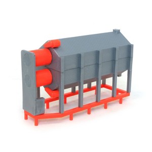 Standi Toys 1/64 1 High Stackable Gray and Orange Grain Dryer ST42 - 1 of 2