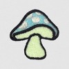 Dalix Mushroom Glow in the Dark Embroidered Zip Hoodie Fleece Fungi Long Sleeve Pocket Warm Soft Mens - 2 of 4