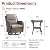 Outdoor Patio Swivel Chair Swivel Rocker Patio Chairs with 5 Inch Cushion - 2 of 4