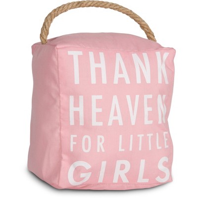 Pavilion Gift Company - Little Girls - 5" x 6" Door Stopper - Door Stops