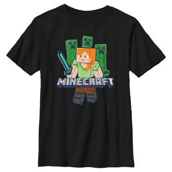 Boy's Minecraft Alex and Creepers T-Shirt