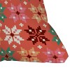 16"x16" Showmemars Winter Quilt Square Throw Pillow Orange - Deny Designs: Machine Washable, Zipper Closure - 2 of 4