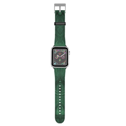 Sheila Wenzel Ganny Emerald Green Abstract Apple Watch Band