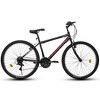 Okak 24IN Carbon Steel Frame Mountain Bike, 21-Speed Kids Bike with Dual V-Brake and Ergonomic Saddle, Bicycle for Commuting, Travel - 2 of 4