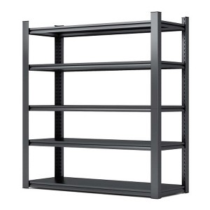 AENKYO 85" Tall 5-Tier Heavy Duty Storage Shelves - 2000LBS Capacity Metal Shelving Unit for Garage, Adjustable Metal Storage Industrial Rack - 1 of 4
