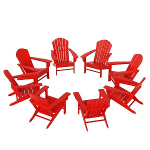 WestinTrends Dylan HDPE Outdoor Patio Adirondack Chair (Set of 8) - 1 of 4
