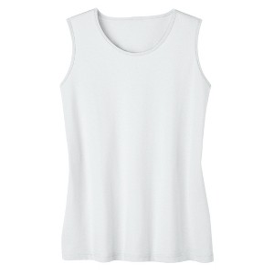 Collections Etc Soft Knit Crew Neck Sleeveless Summer Tank Top - 1 of 4