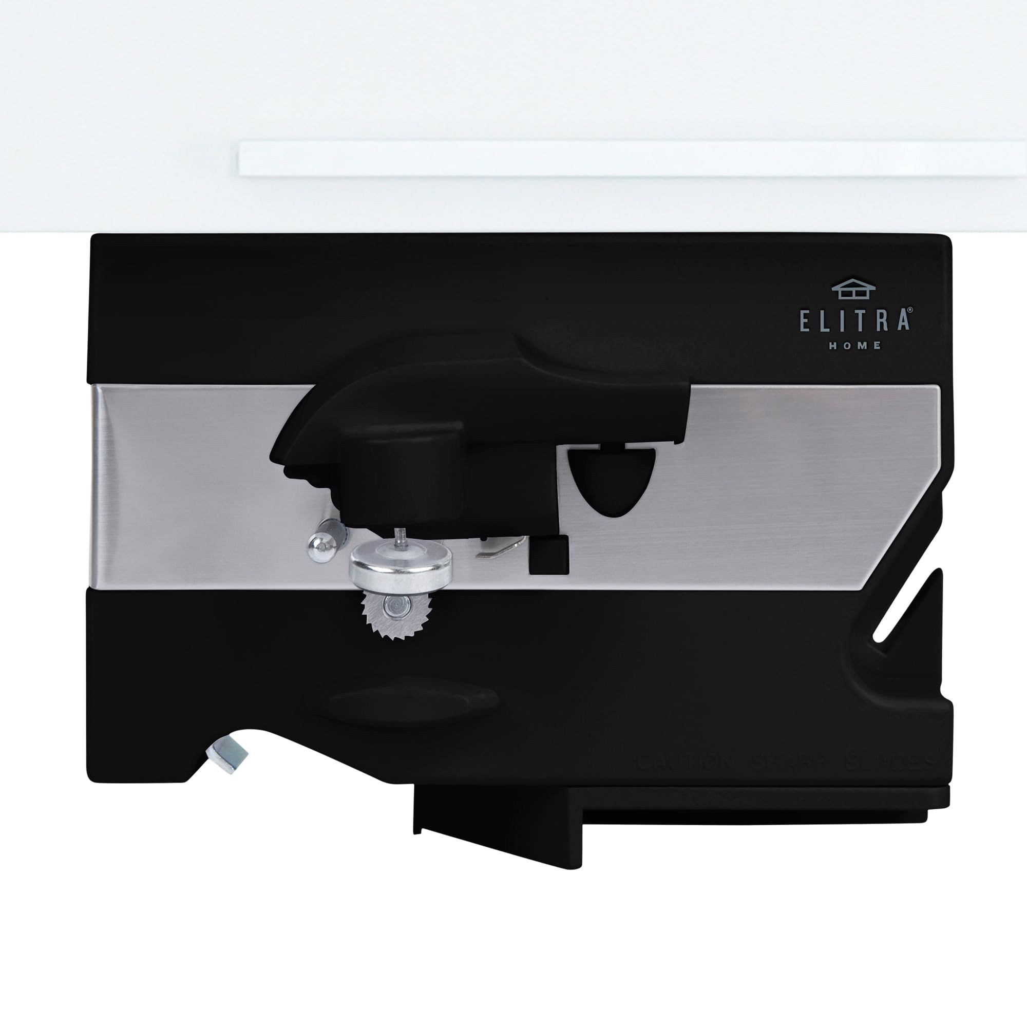 Elitra Home 4 in 1 Under the Cabinet Mounted Electric Can Opener - Black