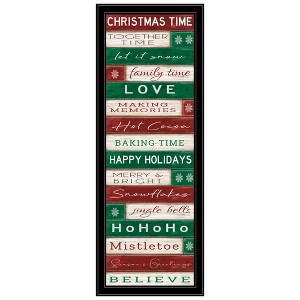 Christmas Time Black Framed Wall Art for Living Room, Bedroom Wall Art Print for Home Decor by Cindy Jacobs - 1 of 4