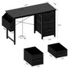 Chery Life 47.3"Office Desk With Power Outlet,3 Drawers,Side Pocket, Study Desk, For Home Desk, Company Computer Desk - 2 of 4