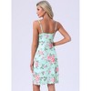 INSPIRE CHIC Women's Floral Sleepdress Midi Rose Sleeveless Spaghetti Strap Round Neck Soft Casual Loungewear - 4 of 4