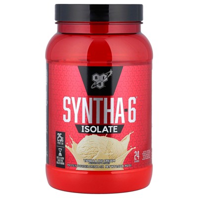 BSN Syntha-6® Isolate, Protein Powder Drink Mix, Vanilla Ice Cream, 2.01 lbs (912 g)